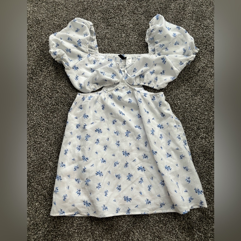 side cut open dress